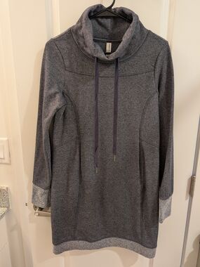 Women's Blue Kyodan Freedom Trail Cowl Neck Sweatshirt Dress
